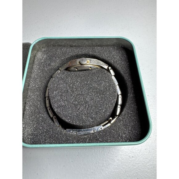 Fossil Arkitekt Stainless Steel Wristwatch Original Tin Case Silver Dial - Picture 4 of 10